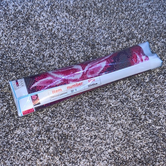 Other - Diamond Painting DIY Kit Pink Rose NWT Kids Art Project Flower Home Decor